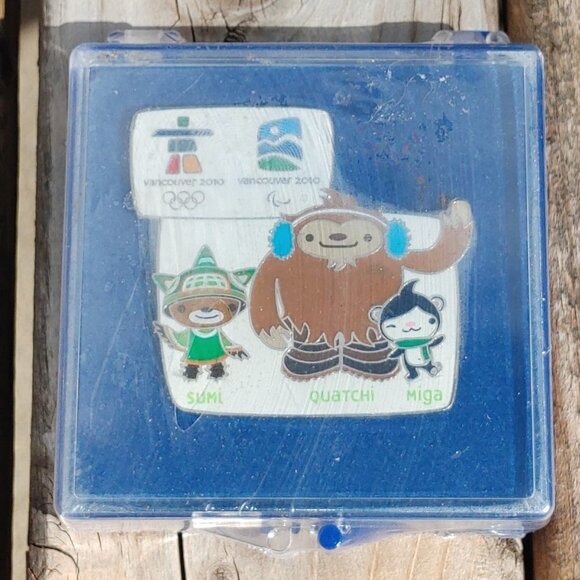 2010 Winter Olympics Quatchi Pin in Sealed Box Sumi Miga - Picture 1 of 2